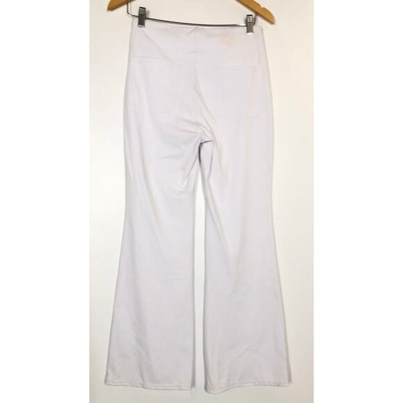 Halara Flex Work Pants High Waisted Pocket Slight Flare White NWT Medium Petite - Picture 4 of 10